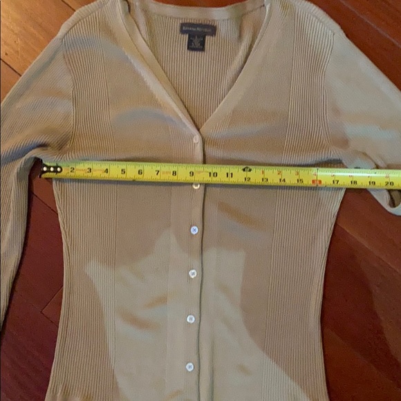 Banana Republic Button Down Silk Cardigan Size L - Picture 5 of 8